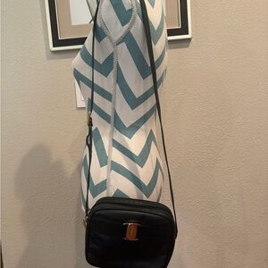 Salvatore Ferragamo Navy Crossbody Shoulder Bag